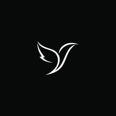 Fototapeta na wymiar simple bird logo