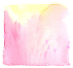 Obraz premium Hand drawn watercolor blots on white background