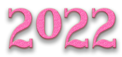 2022, Jahr, Jahreswechsel, Zahl, Muster, Farbig, Grafik