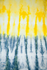 Tie Dye back ground .Grey and yellow ,strips drawing with paints