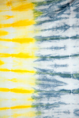 Tie Dye back ground .Grey and yellow ,strips drawing with paints