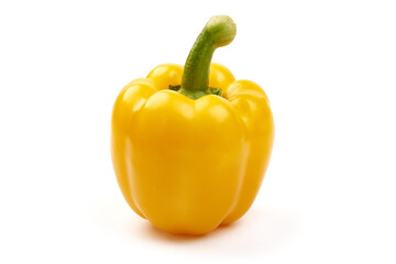Fresh paprika, Bell Pepper, isolated on white background. High resolution image