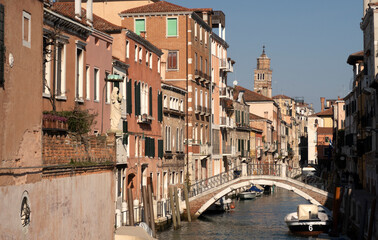 Obraz na płótnie Canvas Venice. Italy. An empty city without tourists. City landscape.
