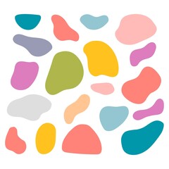 Colorful pattern with abstract shapes