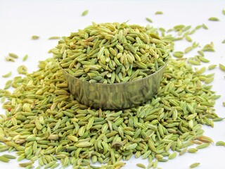 fennel seeds stock photo