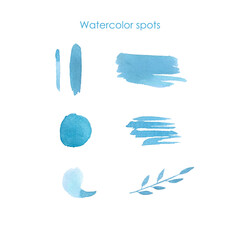 Obraz premium Wedding color pallete. Color spots, blots. Green stain. Sketches of watercolor. Card, wallpaper, background