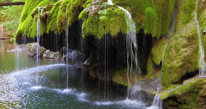 Famous Bigar Waterfall in Romania