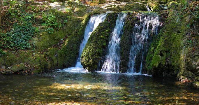 Famous Bigar Waterfall in Romania