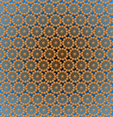 wallpapers with round abstract golden patterns