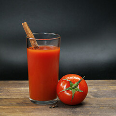 Tomato and delicious tomato juice