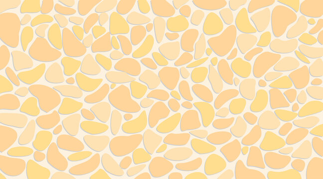 Background of large natural stones. Cartoon flat style