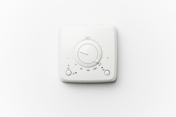 thermostat climate control, white background