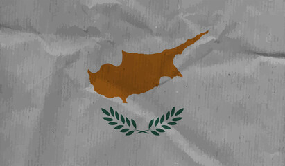 Cyprus grunge flag set