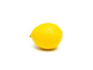 one lemon on a white background