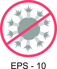 Coronavirus. Virus symbol image, colored COVID-19.