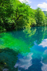 Blue lake Chirik-Kel in the Kabardino-Balkar Republic