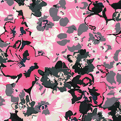 Watercolor Flower background.  Liberty style. fabric, covers, manufacturing, wallpapers, print, gift wrap.