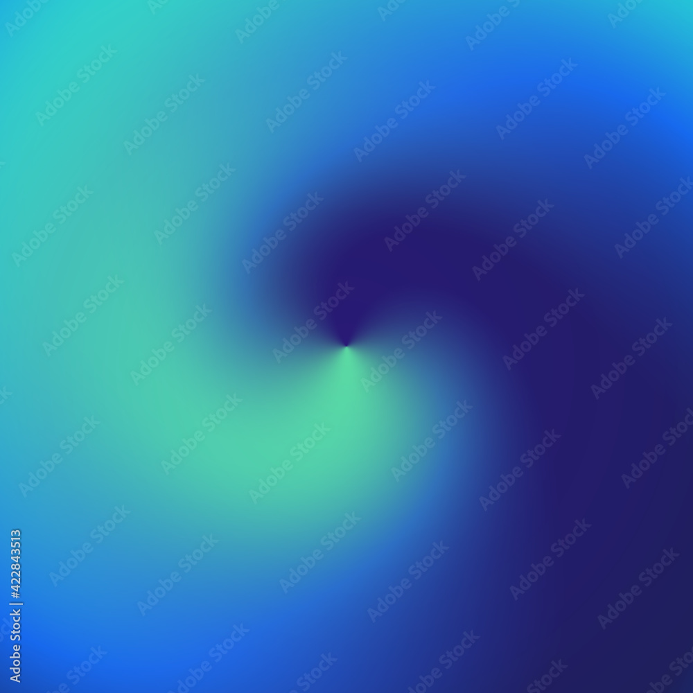 Poster Abstract Blue Smooth Swirl Background Vector Design. Modern minimal backdrop. Wave Abstraction. Vortex illustration.