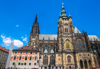 Fototapeta premium Prag, Veitsdom Fassade