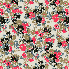 Watercolor Flower background.  Liberty style. fabric, covers, manufacturing, wallpapers, print, gift wrap. - 422846135