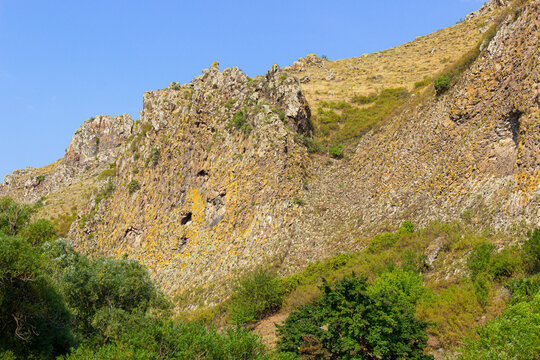  old fortress in Bjni. Armenia.