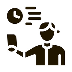 announcer leading icon Vector Glyph Illustration