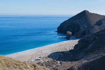 Vistas de la Playa de Los Muertos en Carboneras, Almería, dentro del Parque Natural de Cabo de Gata - 422851399