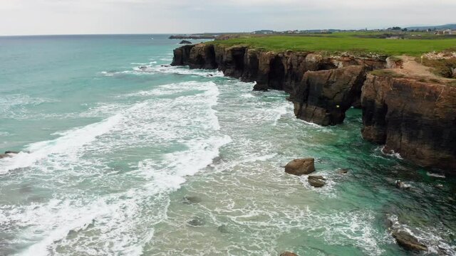Las Catedrales beach in Lugo Galicia