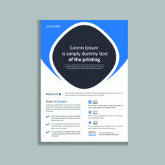 Clean and Modern Business leaflet Flyer Template Design