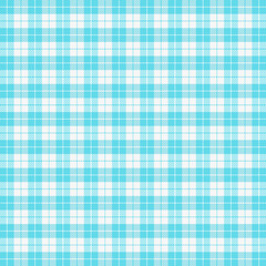 Easter Tartan plaid. Scottish pattern in blue and white cage. Scottish cage. Traditional Scottish checkered background. Seamless fabric texture. Vector illustration