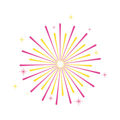 Obraz premium colorful firework burst