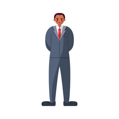 Fototapeta premium Isolated african american business man - Vector illustration