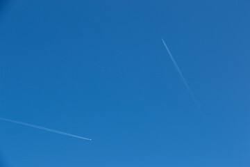 Jets in the blue sky