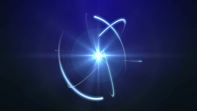 animation of atom 3d model 4k