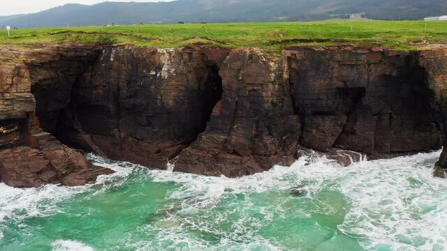Las Catedrales beach in Lugo Galicia