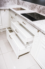 Fototapeta na wymiar modern kitchen for interior designer