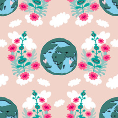 Happy Earth Day pattern 1