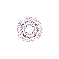 floral logo icon vector design. A symbol of boutique, salon, spa, graceful beauty