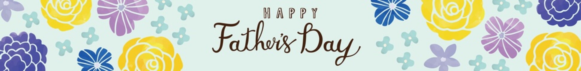 父の日　黄色のバラとお花　