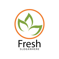 Leaf icon Vector Illustration design Logo template