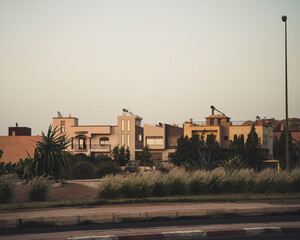 Fototapeta na wymiar Häuser in Marrakech, Marokko