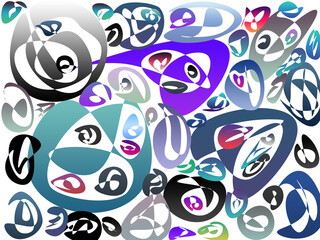 Fototapeta premium pattern with monsters