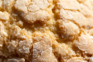 close up of a lemon cookie 