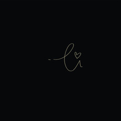 Fototapeta premium ei handwritten logo for identity