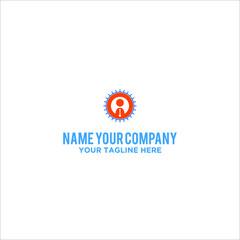 company man running logo