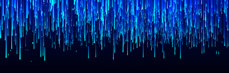 Abstract speed background. Centric motion of star trails. Starburst dynamic lines or rays. Abstract particles. 3D rendering.