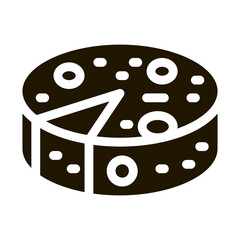 head of cheese icon Vector Glyph Illustration