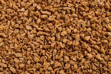 Full frame of soy protein.