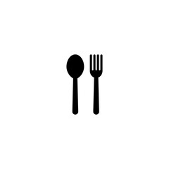 spoon and fork  icon vector for web, computer and mobile app