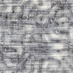 Seamless grungy tribal ethnic rug motif pattern. High quality illustration. Distressed old looking native style design in shades of gray and cream. Old artisan textile seamless pattern.